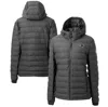 CUTTER & BUCK CUTTER & BUCK  GRAY NEW ENGLAND PATRIOTS MISSION RIDGE REPREVE ECO INSULATED FULL-ZIP PUFFER JACKET