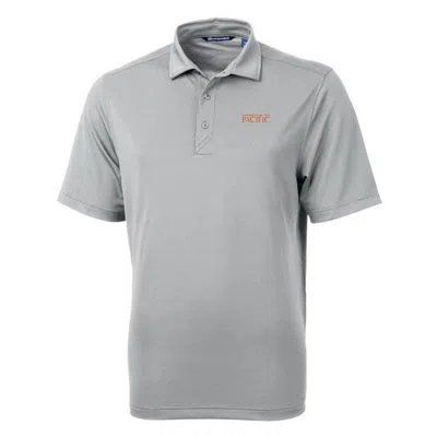 Cutter & Buck Gray Pacific Tigers Big & Tall Virtue Eco Pique Recycled Polo