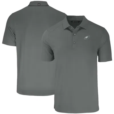 Cutter & Buck Gray Philadelphia Eagles  Forge Eco Stretch Recycled Polo