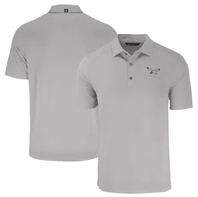 Cutter & Buck Gray Philadelphia Eagles Throwback Forge Eco Stretch Recycled Polo