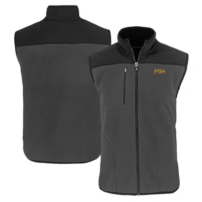 Cutter & Buck Gray Pittsburgh Pirates City Connect Cascade Eco Sherpa Fleece Full-zip Vest