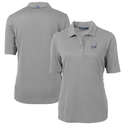 Cutter & Buck Gray Reading Fightin Phils Virtue Drytec Eco Pique Recycled Polo