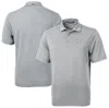 CUTTER & BUCK CUTTER & BUCK GRAY RICHMOND FLYING SQUIRRELS VIRTUE ECO PIQUE RECYCLED POLO