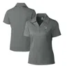 CUTTER & BUCK CUTTER & BUCK  GRAY SAN ANTONIO MISSIONS CB DRYTEC GENRE TEXTURED SOLID POLO
