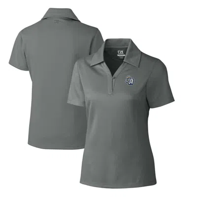 Cutter & Buck Gray San Antonio Missions Cb Drytec Genre Textured Solid Polo