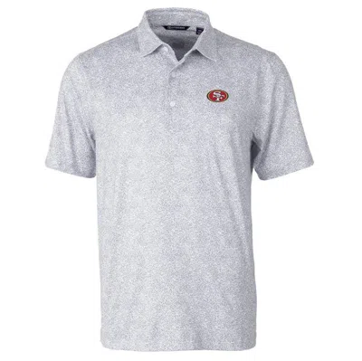 Cutter & Buck Gray San Francisco 49ers Pike Constellation Print Stretch Polo
