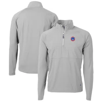 Cutter & Buck Gray South Bend Cubs Adapt Eco Knit Hybrid Recycled Quarter-zip Top