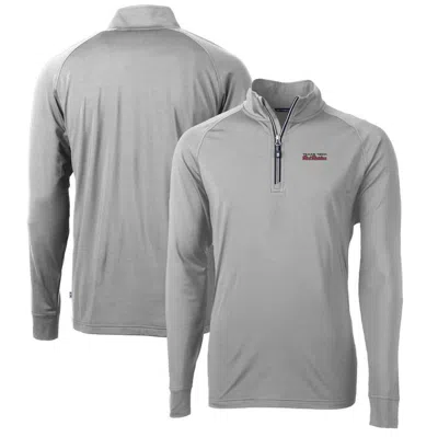Cutter & Buck Gray Texas Tech Red Raiders Adapt Eco Knit Stretch Recycled Big & Tall Quarter-zip Pul