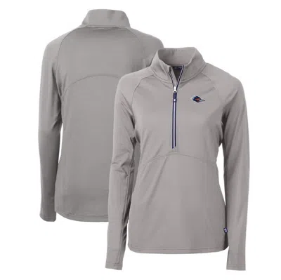 Cutter & Buck Gray Utsa Roadrunners Adapt Eco Knit Stretch Recycled Half-zip Pullover Top