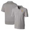 CUTTER & BUCK CUTTER & BUCK GRAY WYOMING COWBOYS BIG & TALL FORGE STRETCH POLO