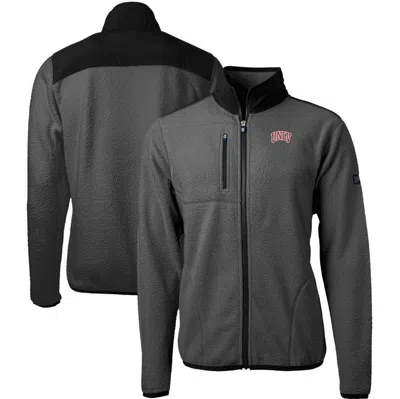 Cutter & Buck Gray/black Unlv Rebels Cascade Eco Sherpa Fleece Full-zip Jacket