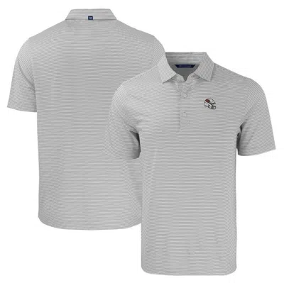 Cutter & Buck Gray/white Arizona Cardinals Helmet Forge Eco Double Stripe Stretch Recycled Polo
