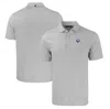 CUTTER & BUCK CUTTER & BUCK  GRAY/WHITE CITADEL BULLDOGS BIG & TALL FORGE ECO DOUBLE STRIPE STRETCH RECYCLED POLO