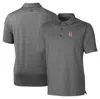 CUTTER & BUCK CUTTER & BUCK HEATHER CHARCOAL BIRMINGHAM BARONS FORGE HEATHERED STRETCH POLO