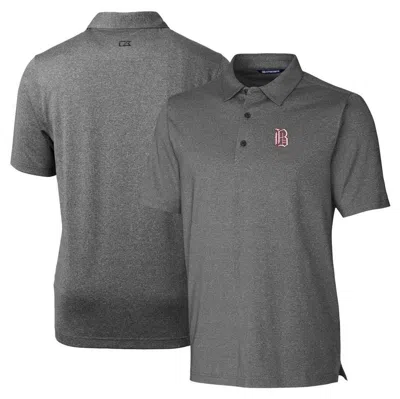 Cutter & Buck Heather Charcoal Birmingham Barons Forge Heathered Stretch Polo