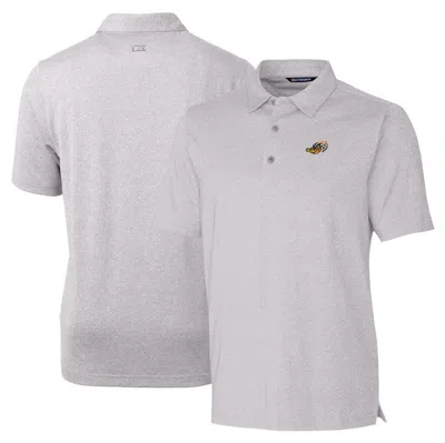 Cutter & Buck Heather Gray Akron Rubberducks Forge Heathered Stretch Polo