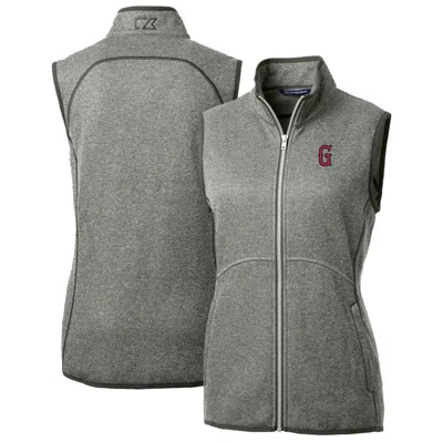 Cutter & Buck Heather Gray Greenville Drive Mainsail Sweater Knit Full-zip Vest