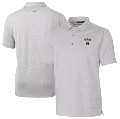 Cutter & Buck Heather Gray Texas Rangers City Connect Forge Heathered Stretch Polo