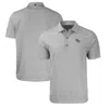 CUTTER & BUCK CUTTER & BUCK  HEATHER GRAY UCF KNIGHTS FORGE ECO HEATHERED STRIPE STRETCH RECYCLED POLO