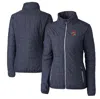 CUTTER & BUCK CUTTER & BUCK HEATHER NAVY PORTLAND SEA DOGS RAINIER PRIMALOFT ECO FULL-ZIP JACKET