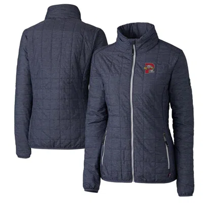 Cutter & Buck Heather Navy Portland Sea Dogs Rainier Primaloft Eco Full-zip Jacket