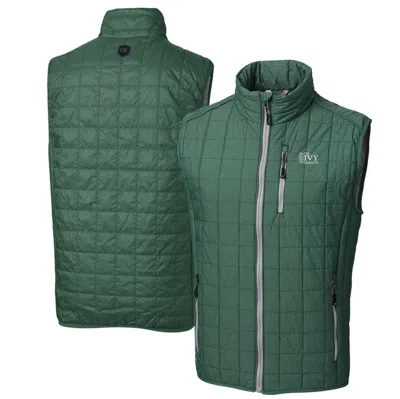 Cutter & Buck Hunter Green Ivy League Rainier Primaloft Eco Insulated Full-zip Puffer Vest