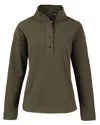 Cutter & Buck Hunts Point Eco Textured Fleece Recycled Womens Snap Pullover