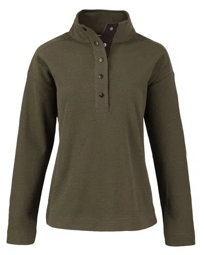 Cutter & Buck Hunts Point Eco Textured Fleece Recycled Womens Snap Pullover