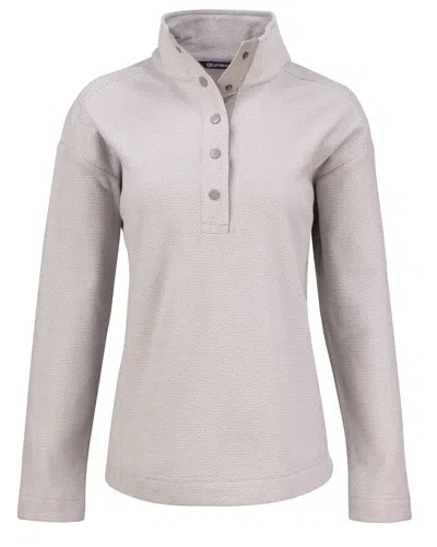 Cutter & Buck Hunts Point Eco Textured Fleece Recycled Womens Snap Pullover
