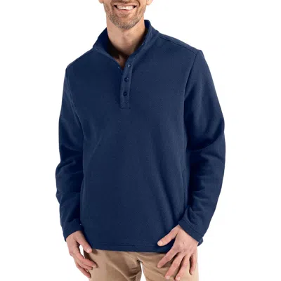 Cutter & Buck Hunts Point Fleece Snap Pullover In Navy Blue