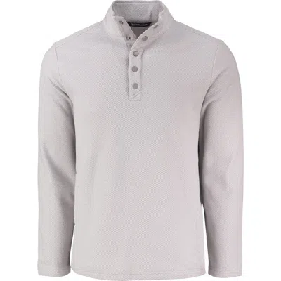 Cutter & Buck Hunts Point Fleece Snap Pullover In Polished