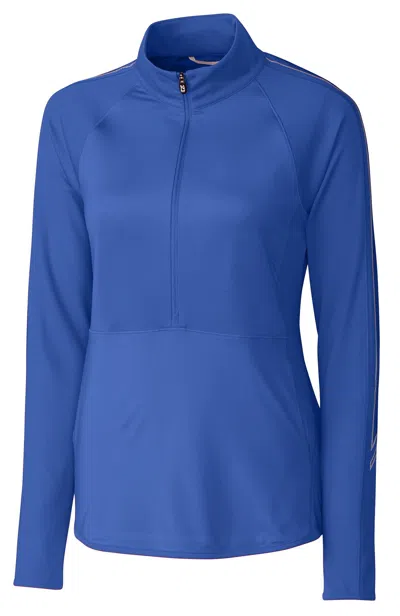 Cutter & Buck Ladies' Pennant Sport Half-zip Jacket In Blue