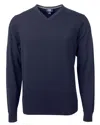 Cutter & Buck Lakemont Tri-blend Mens Big And Tall V-neck Pullover Sweater In Multi