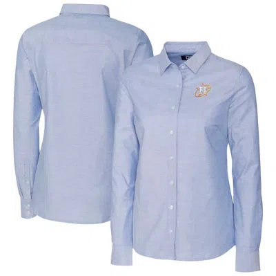 Cutter & Buck Light Blue Houston Astros City Connect Oxford Stretch Dress Shirt