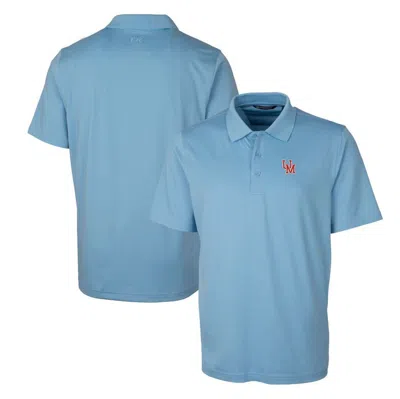 Cutter & Buck Light Blue Ole Miss Rebels Forge Stretch Polo