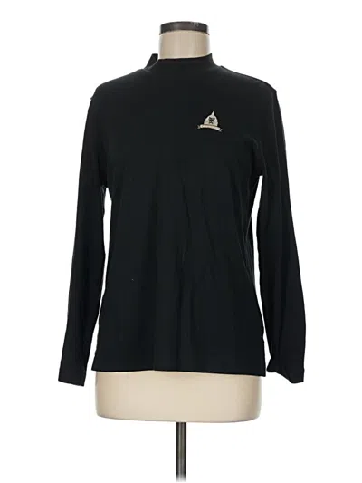 Pre-owned Cutter & Buck Long Sleeve Turtleneck In Black