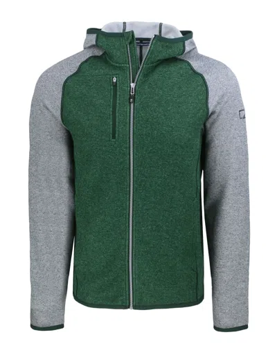 Cutter & Buck Mainsail Full Zip Hooded Mens Jacket In Green