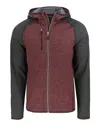 Cutter & Buck Mainsail Full Zip Hooded Mens Jacket In Burgundy