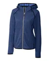 CUTTER & BUCK MAINSAIL SWEATER-KNIT HOODIE WOMENS FULL ZIP JACKET