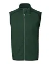 Cutter & Buck Mainsail Sweater-knit Mens Full Zip Vest In Green