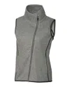 Cutter & Buck Mainsail Sweater-knit Womens Full Zip Vest