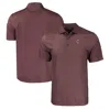 CUTTER & BUCK CUTTER & BUCK MAROON BOSTON COLLEGE EAGLES PIKE ECO TONAL GEO PRINT STRETCH RECYCLED POLO