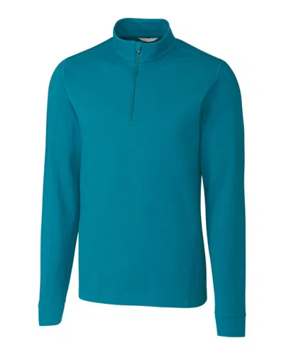 Cutter & Buck Men's Advantage Zip Mock Jacket In Blue