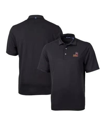 Cutter & Buck Men's Arizona State Sun Devils Team Logo Virtue Eco Pique Polo In Black