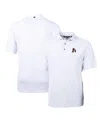 Cutter & Buck Men's Arkansas Razorbacks Virtue Eco Pique Tile Polo In White