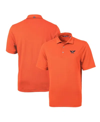 Cutter & Buck Men's Auburn Tigers Team Logo Virtue Eco Pique Polo In Orange