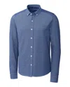 Cutter & Buck Men's Big & Tall Reach Oxford Button Front Shirt In Multi