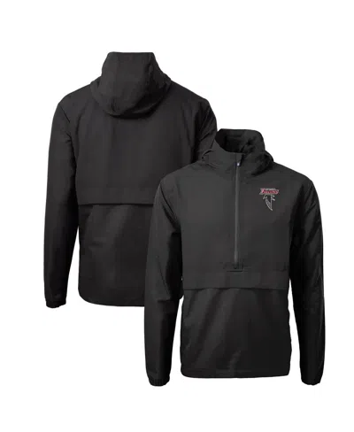 Cutter & Buck Men's Black Atlanta Falcons Charter Eco Half-zip Anorak Jacket
