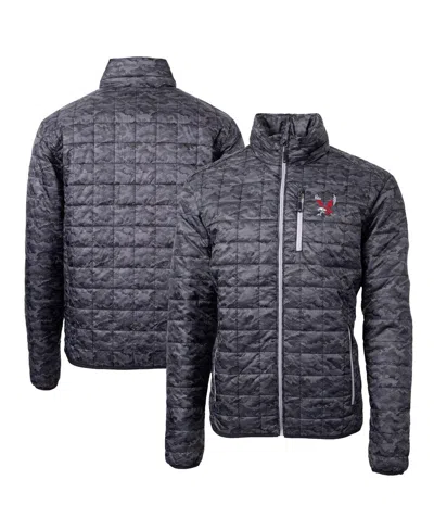 Cutter & Buck Men's Black Eastern Washington Eagles Rainier Primaloft Eco Full-zip Hooded Jacket