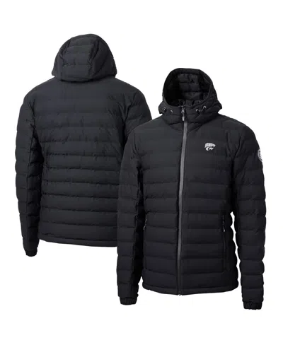Cutter & Buck Men's Black Kansas State Wildcats Mission Ridge Eco Insulated Puffer Full-zip Jacket